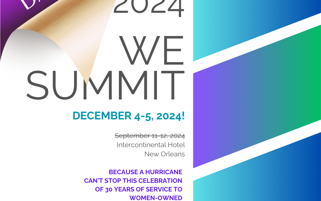 New Date! 2024 WE Summit