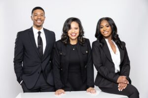 Photo of Alanda Dobbins, Raise Dobbins and Rabasa Dobbins. Oteka Technologies